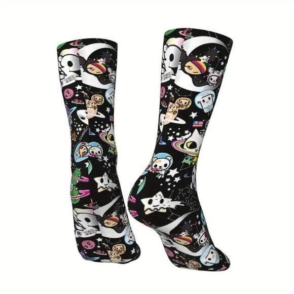 Tokidoki Space Place Men's Novelty Crew Socks - Picture 2 of 3